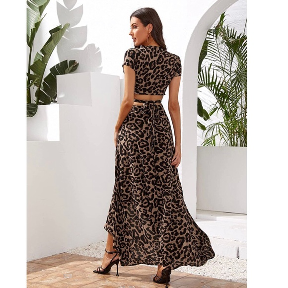 2-Piece Boho Crop Top+Skirt Set - Picture 4 of 6